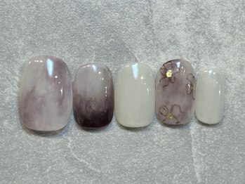カラネイル 南森町店(calla nail)/手書きフラワー