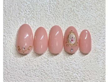 サビーハネイル(Sabiiha nail)/フレームフラワーネイル