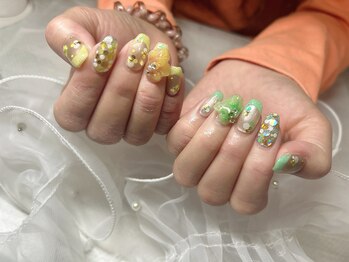 アンジュ(Ange)の写真/持ち込み◎120分つけ放題10000円!手描きアートからトレンドネイルも♪理想の世界観を叶え,指先にときめきを