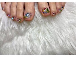 キラキラフットネイル☆