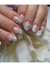 コーラル(CORAL)/ななめフレンチアート　￥10500