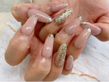 ディーネイル 天王寺(D-nail)/【甲田】ガラスフレンチ☆