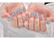 ユミ 池袋(Umi)/ブルーネイル/ラメグラ