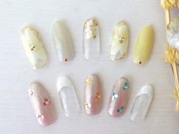 ユイアス(YUias...)の写真/洗練された指先に＊【パラジェル認定サロン◆毎月変わるキャンペーンデザイン全8種¥7700/初回オフ無料】