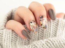 エムスラッシュ ソル センター南(M.SLASH SOL)/ニュアンスチェックネイル