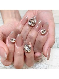 ユニコーン＆ビジューネイル