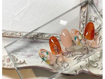 ネイルサロン アージュ(Nail Salon A jyu)/夏フラワー/エスニック