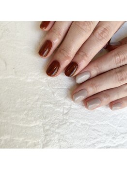 ワンカラーハンドネイル【岡山】
