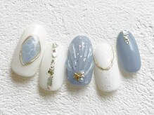 リーチェ ビューティアンドネイルサロン 大名店(Beauty&Nail Salon)/夏ブルーネイル
