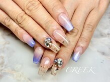 クリーク(CREEK)/マグネット押し花ビジューネイル