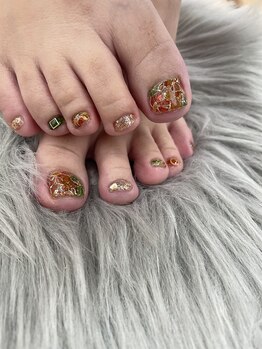 ジェイエフワイネイル(JFY nail)/【長澤】ステンドグラスネイル