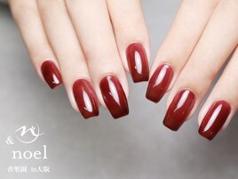 ボルドーネイル ワンカラー