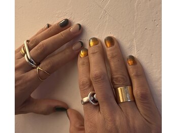 シンメ(SIMME)/ミラーグラデ×フレンチ