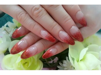 プルミエ ネイル(Premier Nail)/ラメグラデーションスカルプ★
