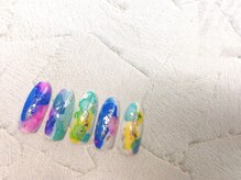 ネイルサロン&スクール ジーナ(GINA)/透け感タイダイネイル