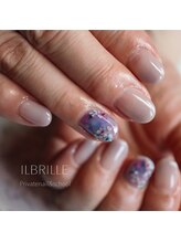 イルブリーユ(IL BRILLE)/グラデーション 手描きフラワー