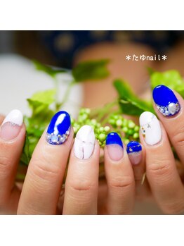 たゆ ネイル(たゆnail)/ストーン&パールネイル
