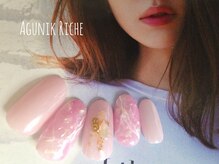 アグニークリッシェ(Agunik Riche)/【大理石ネイル】