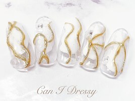 うねうねミラーネイル￥8000