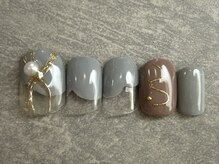 カラネイル 南森町店(calla nail)/シンプル　ミラーアート