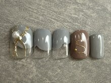 カラネイル 南森町店(calla nail)/シンプル　ミラーアート