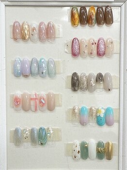 キャンアイドレッシー 我孫子店の写真/ご新規様オフ無料☆マグネット・ラメグラ・フレンチなど多種多様な定額デザインをご用意！フット定額も◎