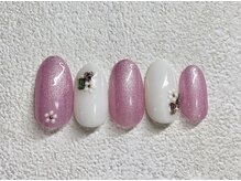 サビーハネイル(Sabiiha nail)/ハート×ブロッサムネイル