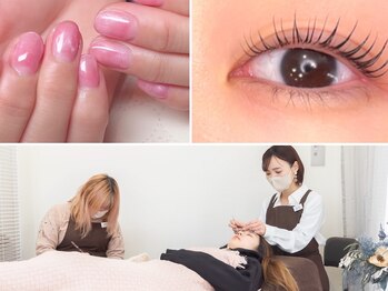 サラ デ ミレ(Sala de milae)の写真/忙しい方にオススメ！ネイルとまつげの同時施術が可能で時短＆お得にキレイになれる☆イベント前にも◎