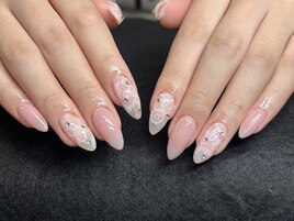 持ち込みアート6本レースネイル