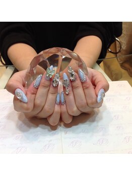 エスフィーネイルサロン ブリーユ(Esfy nailsalon Brille)/ブルー蝶々
