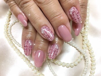 ウィズ フェリーク/ピンクツイードネイル