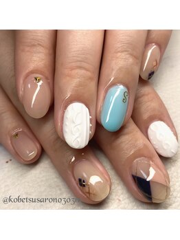 エム(M)/ニットネイルデザイン☆