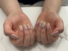 カルフールノア 八王子店(Carrefour noa)/オーロラグラデ風ネイル