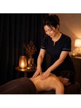 Rino personal relaxation恵比寿　【オイルマッサージ/リンパマッサージ/ヘッドスパ】の写真/整体×極上オイル。深い疲れを解きほぐし、身体本来の軽やかさを取り戻す特別なケア。