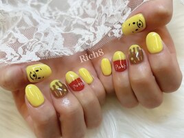 ぷーさんネイル