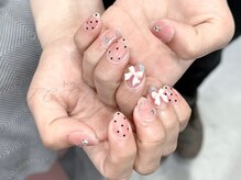 トゥートゥー(TOUTOU)/ピンクxドットxリボン