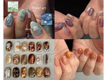 ニュアンス感のある手描きアートも得意＊お花や絵画デザイン豊富