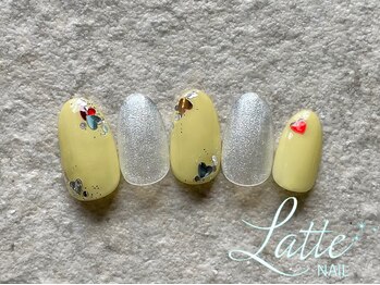 ラテネイル(Latte Nail)/2月定額デザイン　Hand ver．