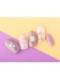 うねうねミラーネイル