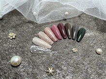 ジョアアンジェ 上本町店(joieange)/冬ネイル　冬カラー　シンプル　