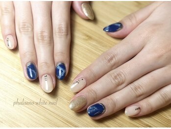 ファレノホワイト/お客様ネイル/秋冬