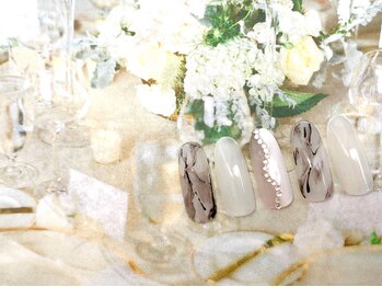 ネイルサロン&スクール ジーナ(GINA)/エレガントなシアー系 大理石風