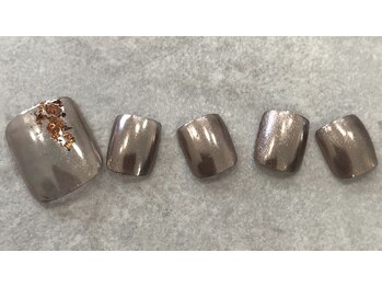 ネイルデコ(nail DECO)/フット　定額　大人ニュアンス