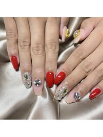 埋め尽くしネイル☆