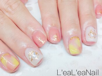 レアレアネイル(Lealeanail)/【パラジェル】もやもやネイル