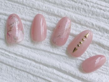 ネイルサロンアンドスクール アイビー(IVY)/ふんわりピンクベージュ☆