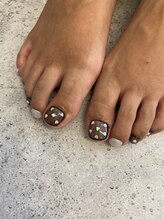 チアロ(Chiaro)/シースルードットネイル