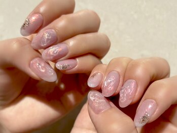 ネイルマジック 仙台一番町店(NAIL MAJIC)/オーロラニュアンスネイル
