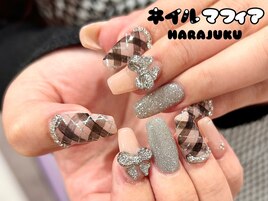 チェック柄/長さだし/ロング