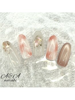 エーアンドエー 蕨店(A&A)/大理石ネイル